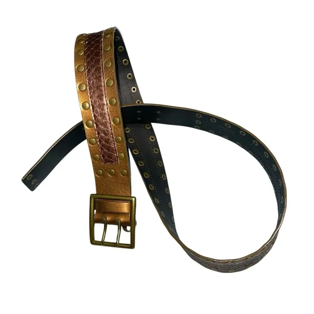 WCM Snake Italian Leather Wide Belt L45.5